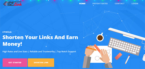 CPMlink.net - Site cho phép rút gọn link kiếm tiền tuyệt vời