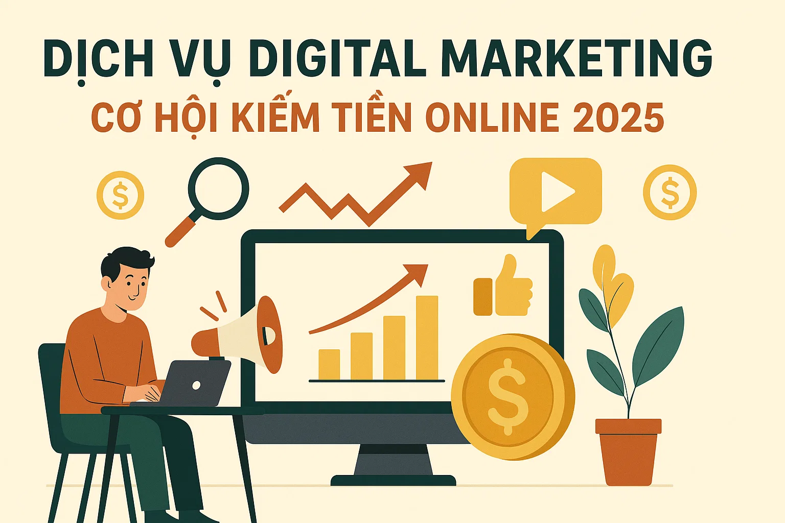 Freelancer là gì? Toàn bộ cơ hội kiếm tiền trên các nền tảng quốc tế năm 2025 13 Dịch vụ digital marketing - Cơ hội kiếm tiền online 2025