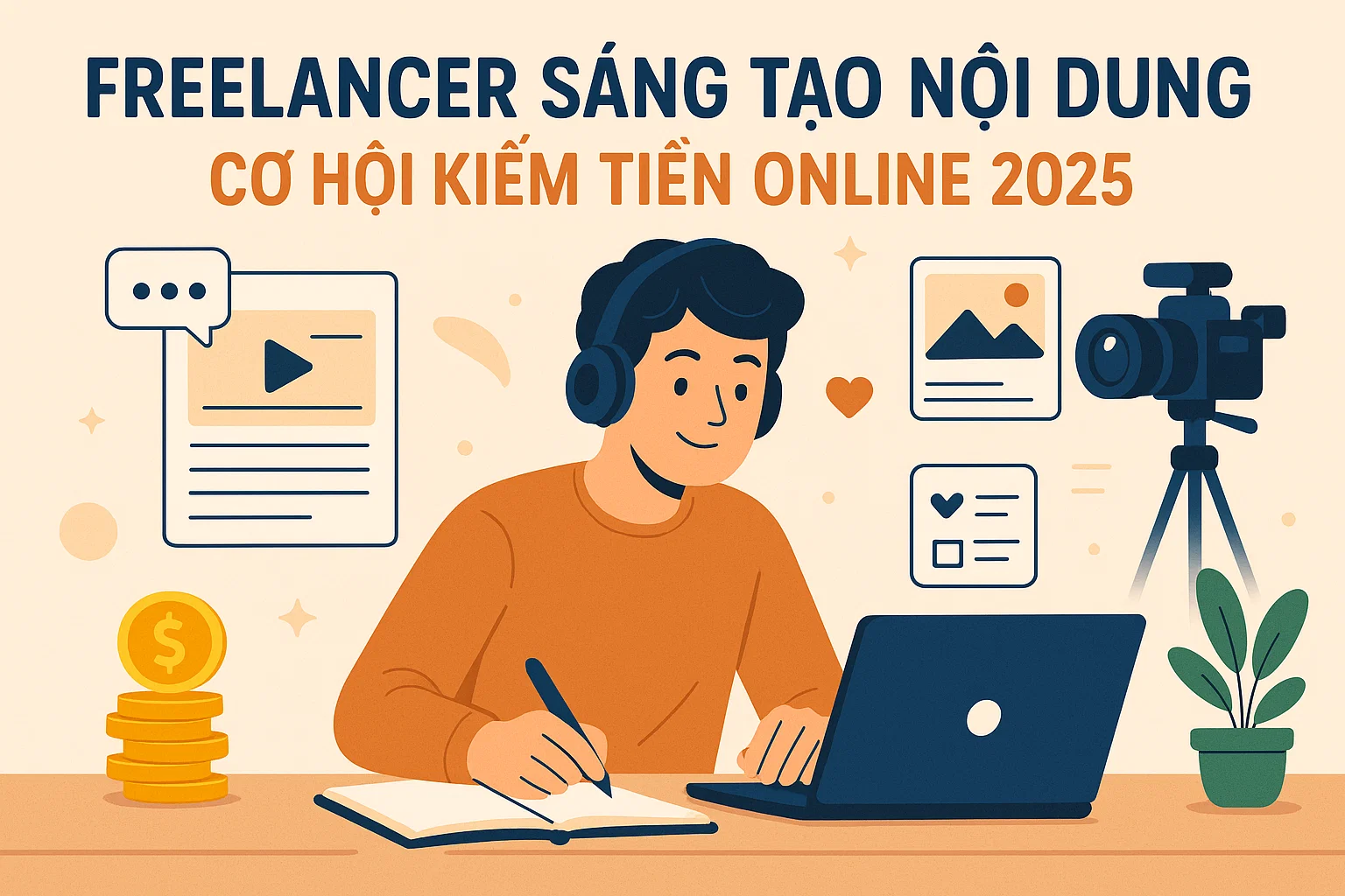 Freelancer là gì? Toàn bộ cơ hội kiếm tiền trên các nền tảng quốc tế năm 2025 14 Freelancer sáng tạo nội dung - Cơ hội kiếm tiền online 2025